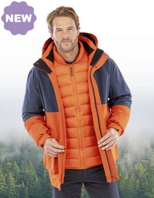 Heren Jas Recycled 3 in 1 Result R920X